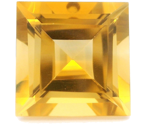 7.26 carat YELLOW STEP cut Square Citrine (1)