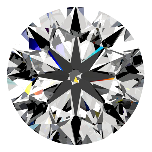0.4 carat H-SI1 Very Good cut Natūralus Round Deimantas (1)