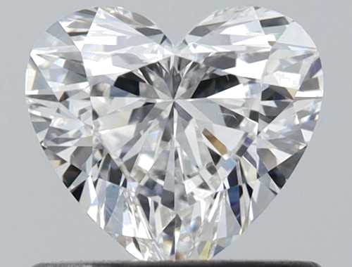0.6 carat F-SI1 Natūralus Heart Deimantas (1)