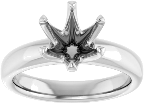 Sužadėtuvių Žiedas „Solstice Solitaire®“ 950 Platinos Round 8.2mm (3)