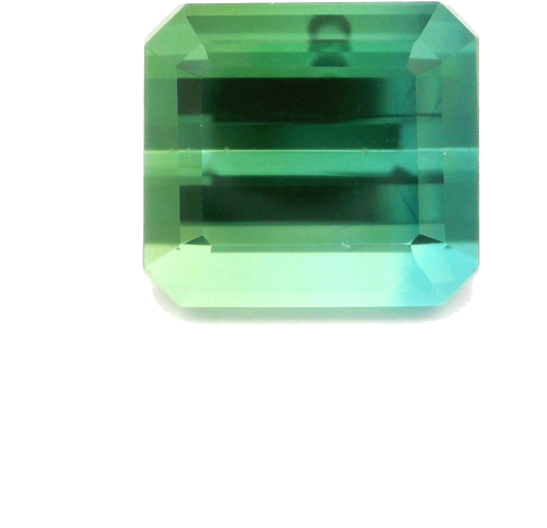 8.8 carat GREEN STEP cut Octagonal Tourmaline (1)