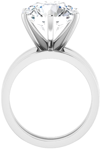Sužadėtuvių Žiedas „Solitaire“ 950 Platinos Round 12mm (7)