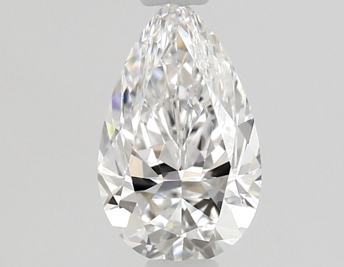 0.53 carat D-VVS2 Natūralus Pear Deimantas (1)