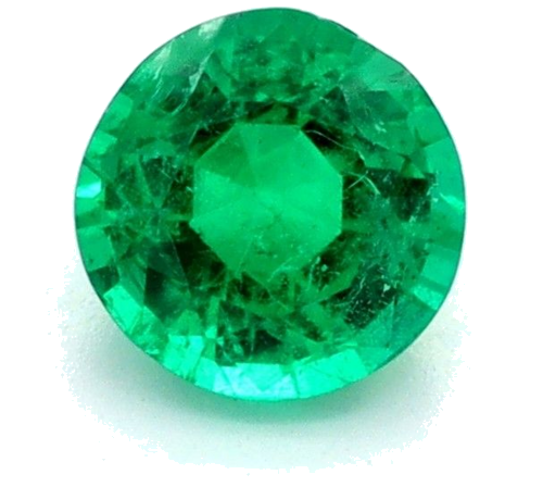 0.34 carat GREEN Round Smaragdas (1)