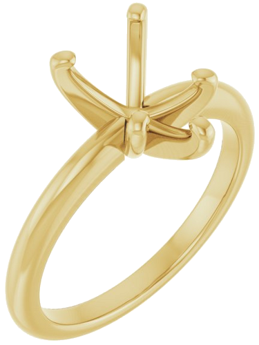 Sužadėtuvių Žiedas „Solitaire“ 18k yellow gold Pear 10mm x 7mm (1)