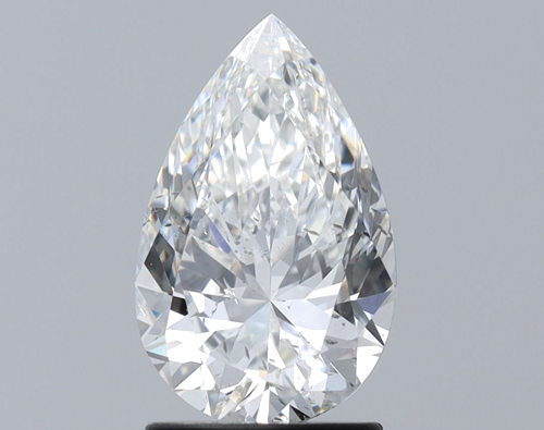 1.7 carat G-SI2 Natūralus Pear Deimantas (1)