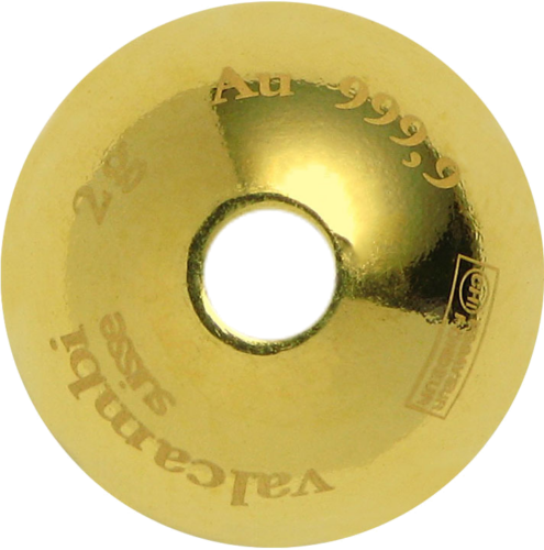 2 g Kuko salos auksinis perlas Sphere 10 dolerių Valcambi (3)