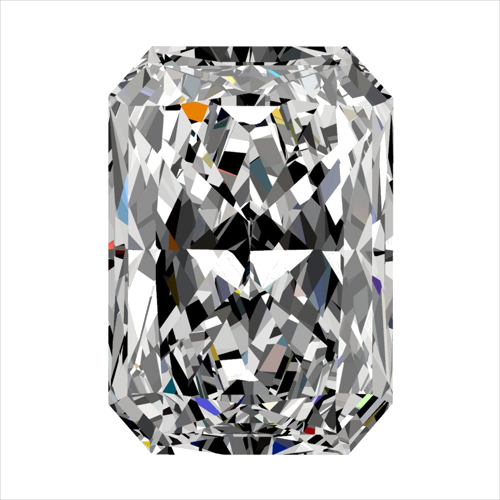 0.4 carat F-VS1 Natūralus Radiant Deimantas (1)