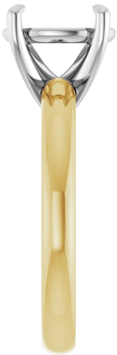 Sužadėtuvių Žiedas „Solitaire“ 585 Baltojo Ir Geltonojo Aukso Oval 10mm x 8mm (4)