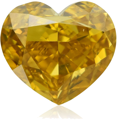 0.5 carat Fancy Deep Brownish Orangey Yellow-SI1 Natūralus Heart Deimantas (1)