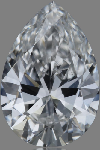0.4 carat F-SI1 Natūralus Pear Deimantas (1)