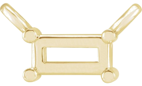 14K Yellow 3x2 mm Straight Baguette Solitaire Necklace Center (1)