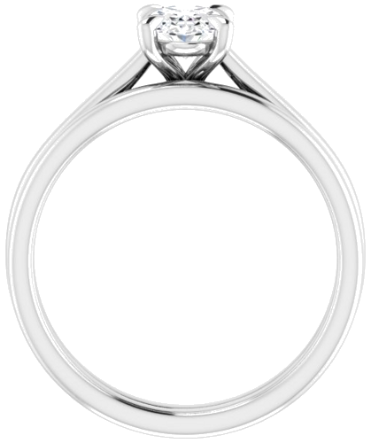 Sužadėtuvių Žiedas „Claw-Prong Solitaire“ 950 Platinos Oval 7mm x 5mm (7)