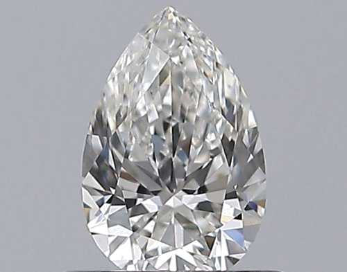 0.5 carat G-VS2 Natūralus Pear Deimantas (1)