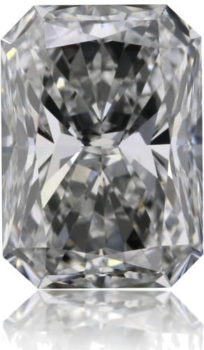 0.63 carat E-VVS1 Natūralus Radiant Deimantas (1)