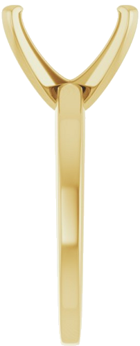 Sužadėtuvių Žiedas „Solitaire“ 10k yellow gold Emerald 10mm x 8mm (4)