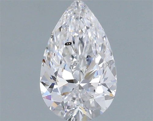 0.7 carat D-SI2 Natūralus Pear Deimantas (1)