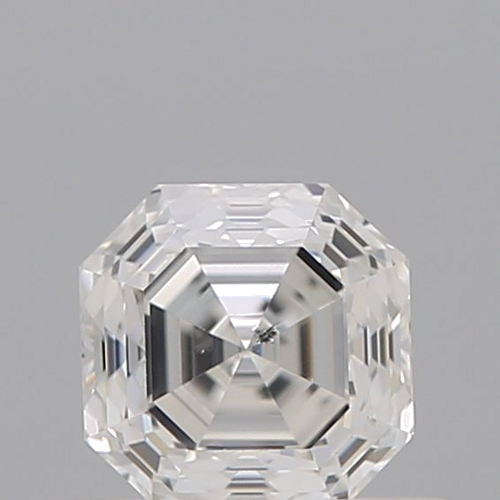 0.5 carat F-SI2 Natūralus Asscher Deimantas (1)