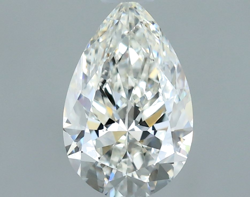 0.58 carat H-IF Natūralus Pear Deimantas (1)