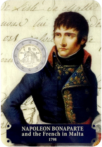 2023 Malta Napoleon Bonaparte 2 euro BU coin card (4)