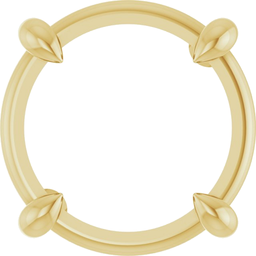 Pakabukas „Solitaire Slide“ 14k yellow gold Round 9.5mm (1)