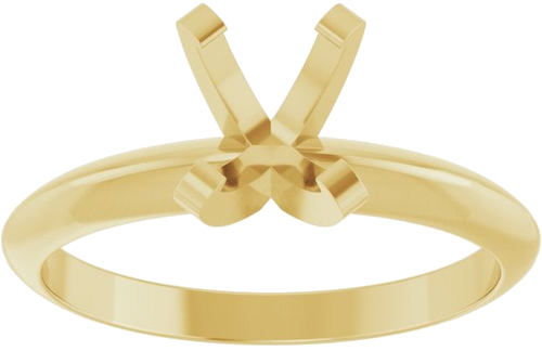 Sužadėtuvių Žiedas „Solitaire“ 585 Geltonojo Aukso Oval 7mm x 5mm (3)