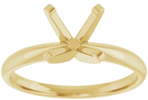 Sužadėtuvių Žiedas „Solitaire“ 14k yellow gold Round 7.6mm (3)
