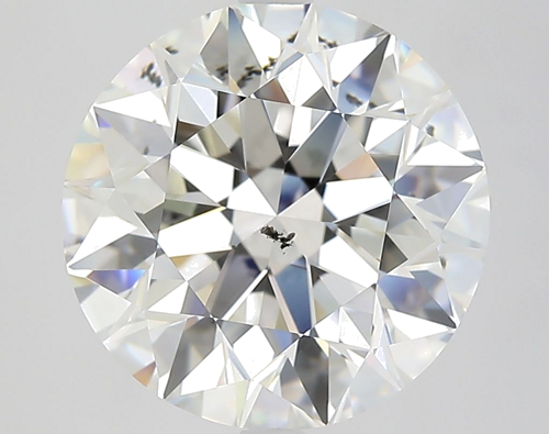 6.01 carat H-SI2 Excellent cut Natūralus Round Deimantas (1)