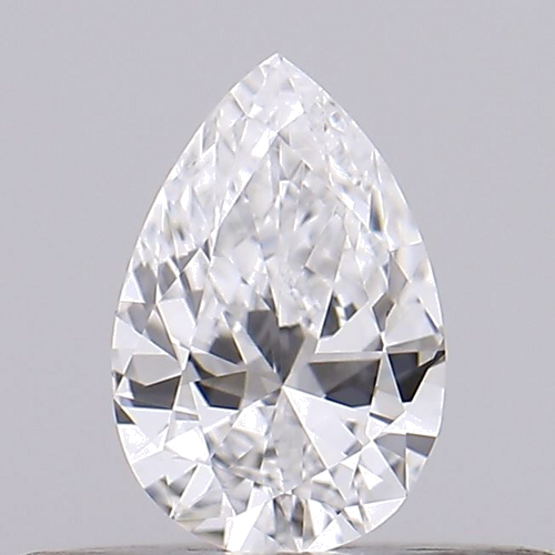 0.18 carat D-VVS2 Natūralus Pear Deimantas (1)