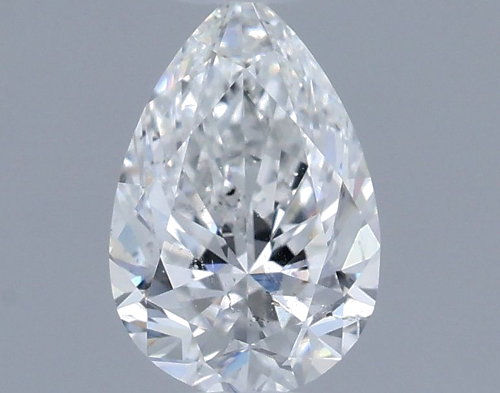 0.5 carat E-SI2 Natūralus Pear Deimantas (1)