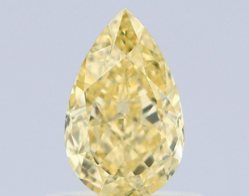 0.66 carat Fancy Yellow-VS1 Natūralus Pear Deimantas (1)