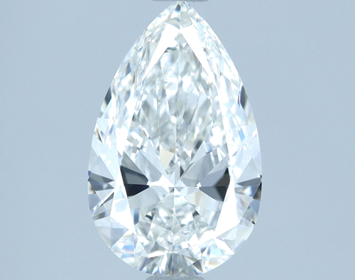 1.3 carat E-VVS2 Natūralus Pear Deimantas (1)