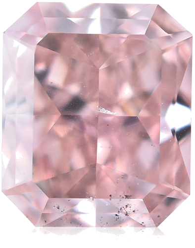 0.35 carat Fancy Orangey Pink-SI1 Natūralus Radiant Deimantas (1)