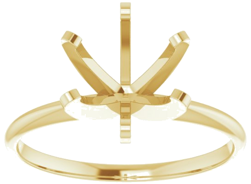Sužadėtuvių Žiedas „Claw-Prong Solitaire“ 14k yellow gold Round 8.6mm (3)