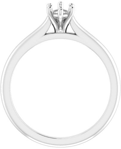 14K White 8x4 mm Marquise Solitaire Engagement Ring Mounting (2)