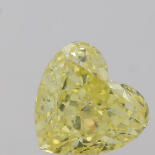 1.01 carat Fancy Intense  Yellow-SI2 Natūralus Heart Deimantas (1)