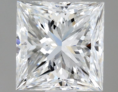 0.66 carat F-VS2 Natūralus Princess Deimantas (1)