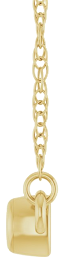 Pakabukas „Family Half Bezel Bar“ 14k yellow gold Round 3mm (3)