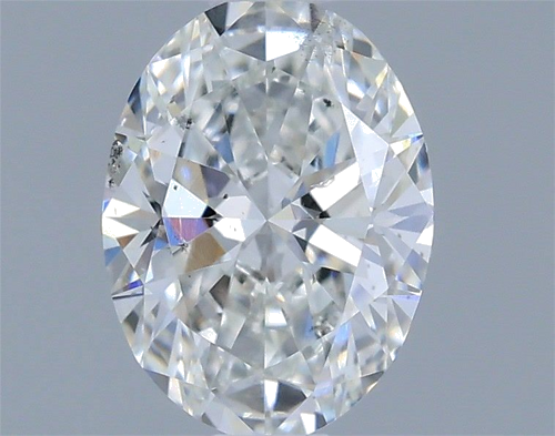 0.5 carat G-SI1 Natūralus Oval Deimantas (1)