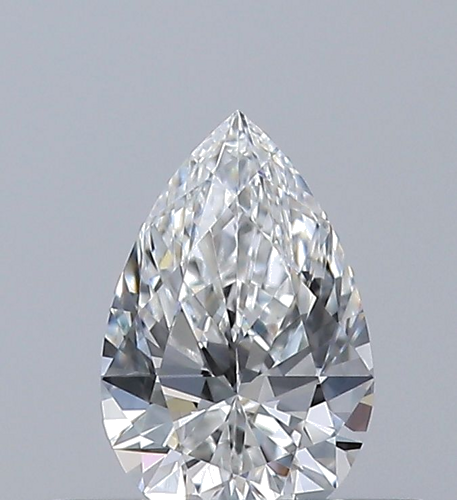 0.3 carat F-VVS2 Natūralus Pear Deimantas (1)