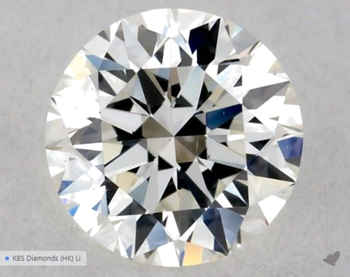 0.5 carat I-VS2 Excellent cut Natūralus Round Deimantas (1)