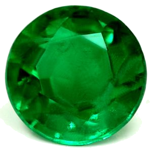 0.84 carat GREEN Round Smaragdas (1)