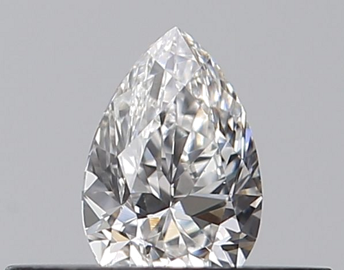 0.23 carat F-IF Natūralus Pear Deimantas (1)