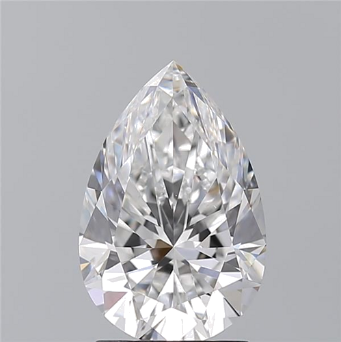 2.21 carat D-VS2 Natūralus Pear Deimantas (1)