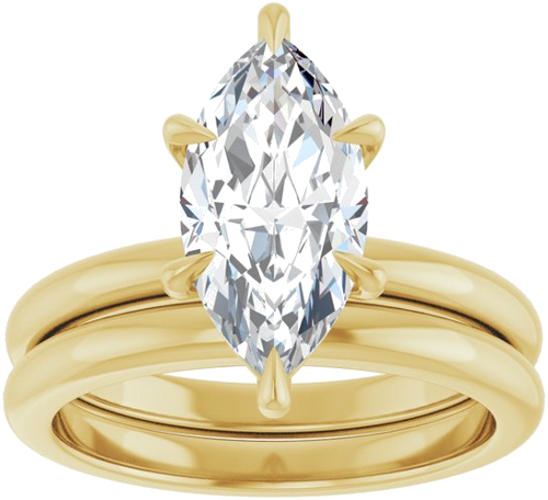 Sužadėtuvių Žiedas „Solitaire“ 14k yellow gold Marquise 13mm x 6.5mm (8)