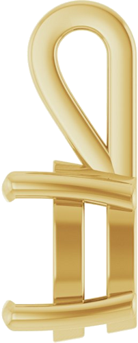Pakabukas „Solitaire“ 14k yellow gold Oval 6mm x 4mm (3)