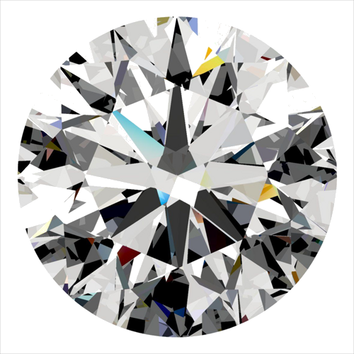 0.4 carat E-VS2 Excellent cut Natūralus Round Deimantas (1)