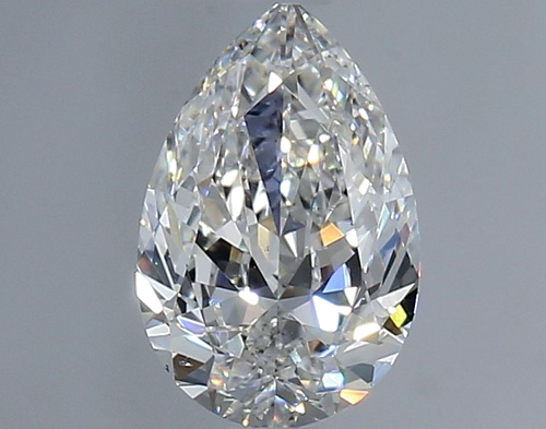 1.0 carat F-SI1 Natūralus Pear Deimantas (1)