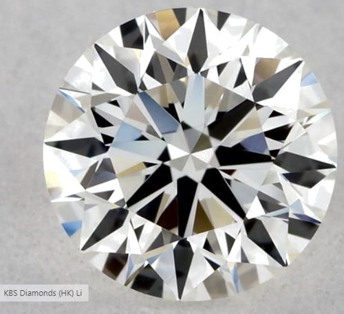 0.54 carat H-VVS2 Excellent cut Natūralus Round Deimantas (1)