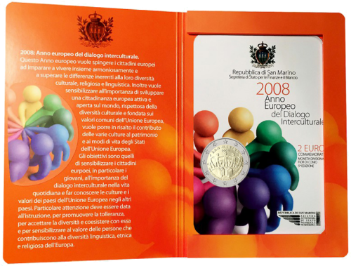 2008 Sanmarīno Eiropas Kultūras gada 2 eiro monēta (5)